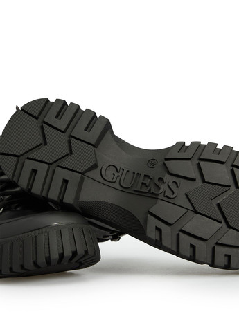 Зимние ботинки Guess с логотипом из искусственной кожи, тканевые