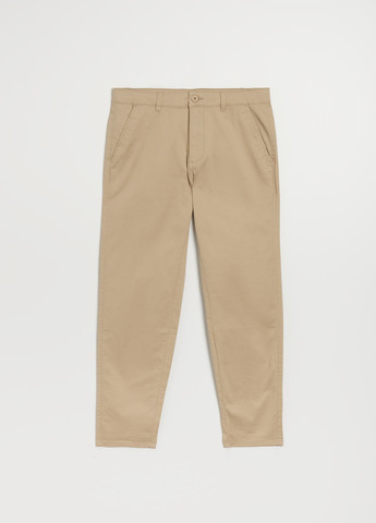 Бежевые кэжуал демисезонные каррот брюки House