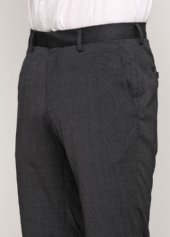 Светло-серые классические демисезонные зауженные брюки Hugo Boss