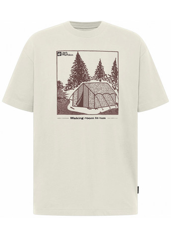 Біла футболка Jack Wolfskin FREEROAMER T M