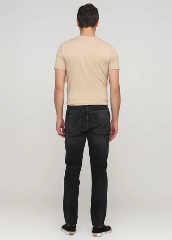 Черные демисезонные джинсы H&M