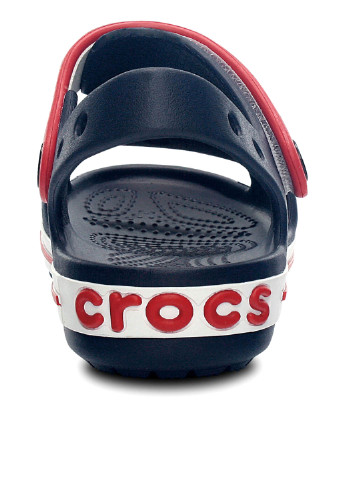 Индиго кэжуал сандалии Crocs на кнопках
