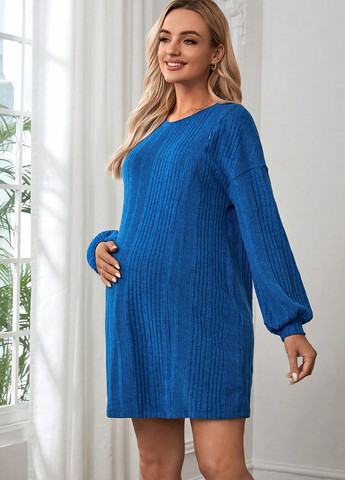 Синя кежуал сукня а-силует SHEIN меланжева