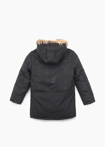 Чорна зимня куртка No Brand