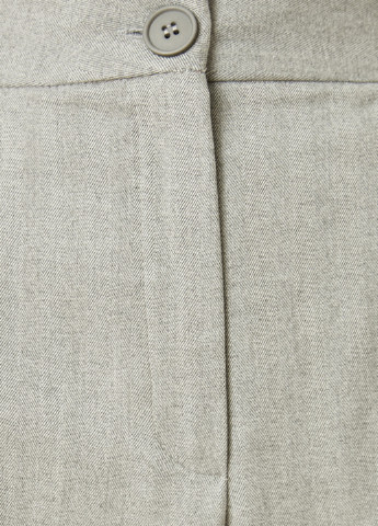 Светло-серые кэжуал демисезонные прямые брюки KOTON