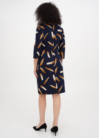 Темно-синя кежуал сукня футляр Imperial з малюнком