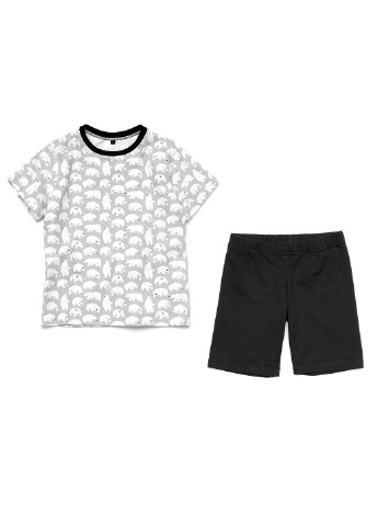 Світло-сірий літній комплект (футболка, шорти) ArDoMi