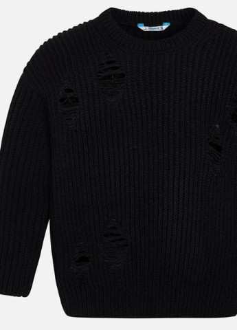 Черный демисезонный свитер для девочки (7330) Mayoral