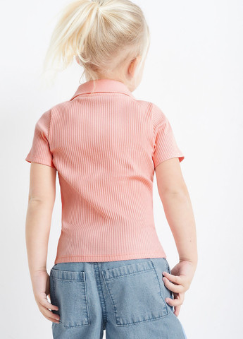 Розовая летняя футболка C&A