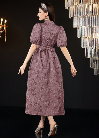 Темно-лиловое праздничный платье SHEIN однотонное