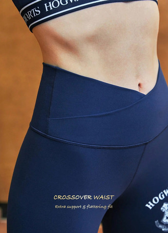 Темно-синие демисезонные леггинсы SHEIN