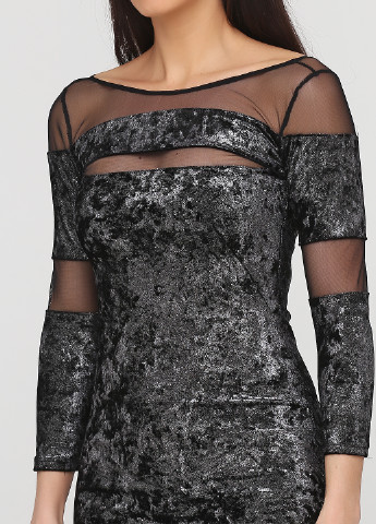Чорна коктейльна плаття, сукня футляр Rinascimento однотонна