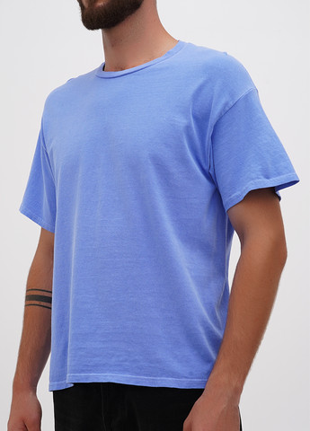 Темно-блакитна футболка Gildan