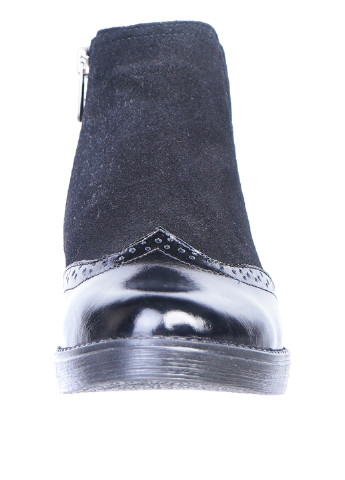 Зимние ботинки броги Libero с перфорацией из натуральной замши