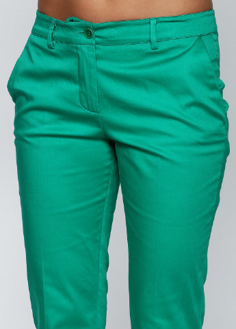 Зеленые кэжуал демисезонные зауженные брюки P.A.R.O.S.H.