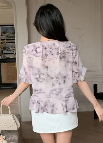 Комбинированная блуза SHEIN