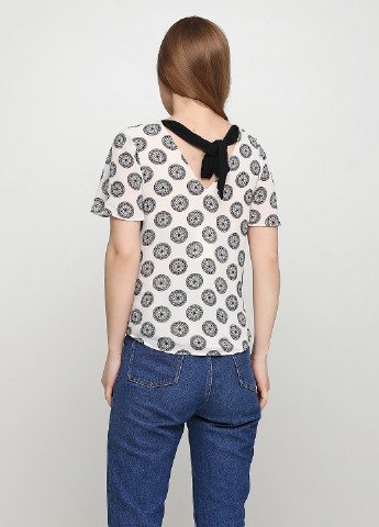 Черно-белая летняя блуза H&M
