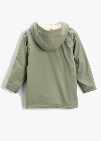 Оливковая (хаки) демисезонная куртка KOTON