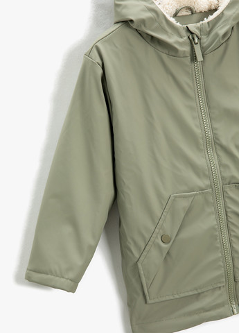 Оливковая (хаки) демисезонная куртка KOTON