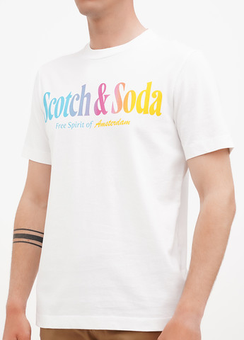 Белая футболка Scotch&Soda