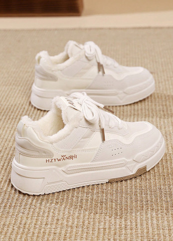 Кроссовки SHEIN бежевые зима (345557998)