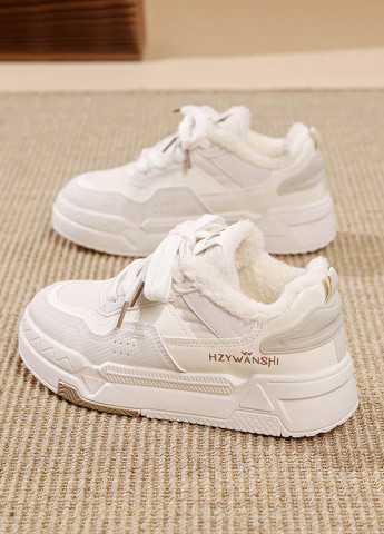 Кроссовки SHEIN бежевые зима (345557998)