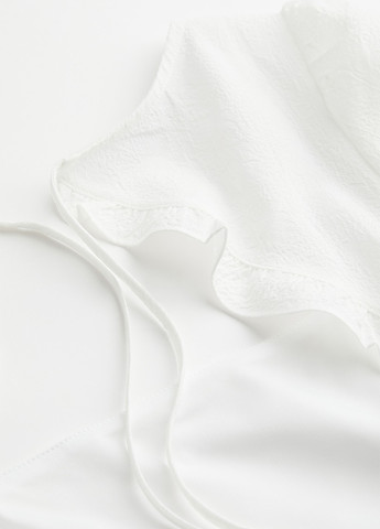 Белое кэжуал платье H&M однотонное