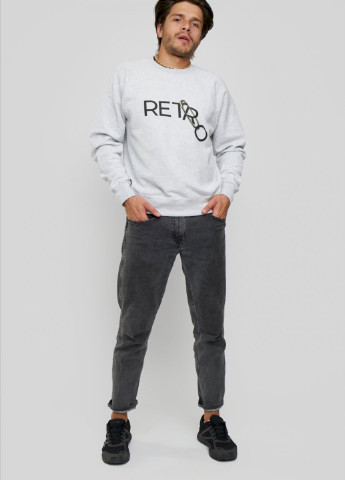 Серый свитшот мужской YAPPI рисунок (251424174)