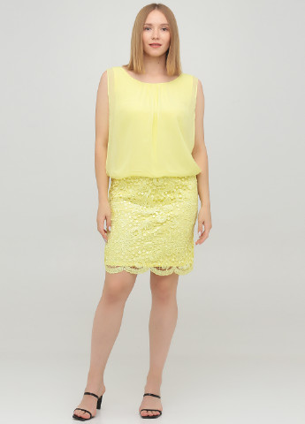 Жовтий кежуал сукня Ashley Brooke однотонна