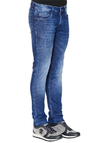 Синие демисезонные джинсы Trussardi Jeans