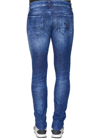 Синие демисезонные джинсы Trussardi Jeans