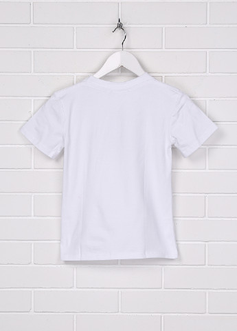 Белая летняя футболка с коротким рукавом Senti