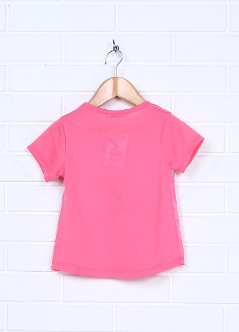 Розовая летняя футболка с коротким рукавом Akku