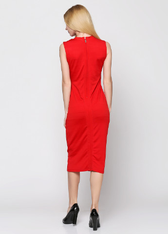 Красное кэжуал платье Guess однотонное