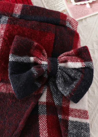 Бордовий демісезонний комплект (гольф, спідниця-шорти) SHEIN