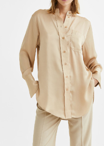 Бежевая демисезонная блузка H&M