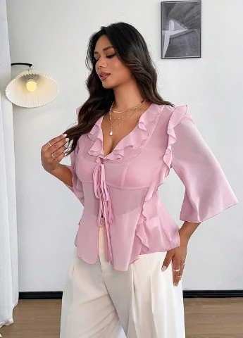 Розовая блуза SHEIN