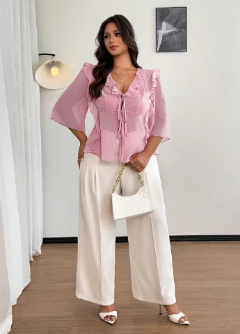 Розовая блуза SHEIN