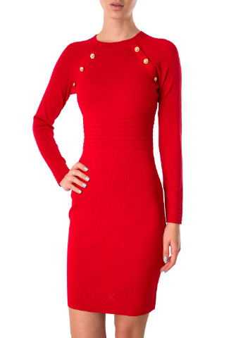 Красное кэжуал платье Gaudi с геометрическим узором