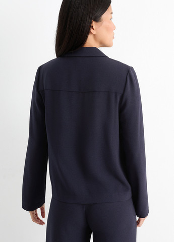 Темно-синяя кэжуал рубашка однотонная C&A