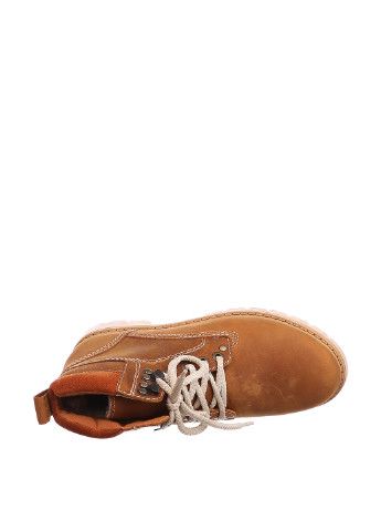 Осенние ботинки тимберленды In Max без декора из натуральной замши