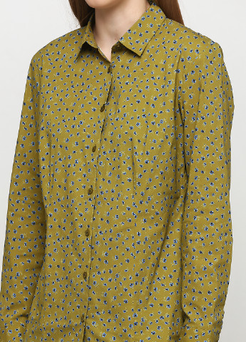 Зеленая кэжуал рубашка с цветами Gerry Weber