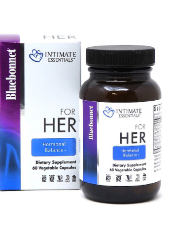 Комплекс Для Нее, Intimate Essentials For Her Hormonal Balance,, 60 капсул Bluebonnet Nutrition (228291937)