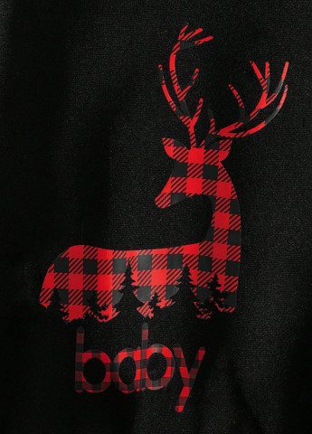 SHEIN свитшот новогодний черный кэжуал полиэстер