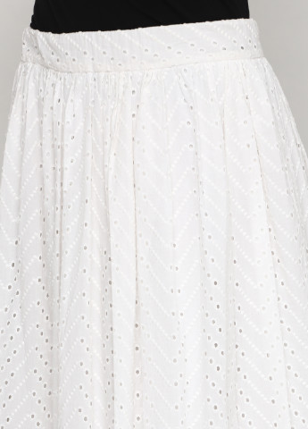 Белая кэжуал однотонная юбка Imperial клешированная