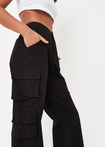 Черные кэжуал демисезонные карго брюки Missguided