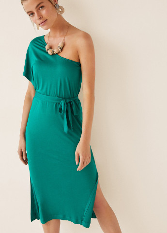 Зеленое кэжуал платье Women'secret однотонное
