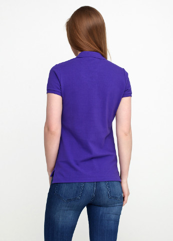 Фиолетовая женская футболка-поло Ralph Lauren с логотипом