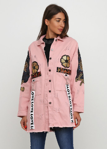 Светло-розовая демисезонная куртка Aikha