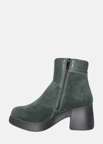 Зимние ботинки re0521 зеленый Emilio из натуральной замши